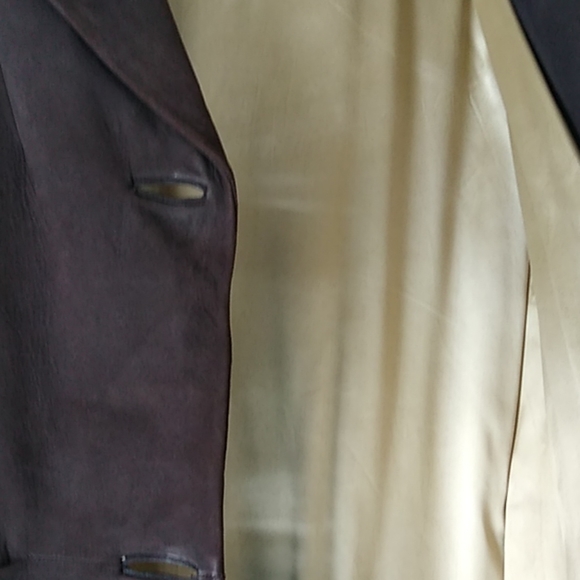 1940s Chocolate Brown Suede Coat Size Small - Picture 7 of 8